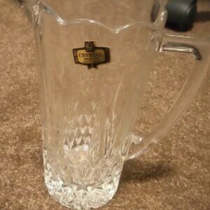 Crystal Zajecar Pitcher Creamer Glass 6 Inch